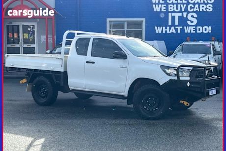 White 2020 Toyota Hilux X Cab Cab Chassis Workmate (4X4)