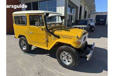 Yellow 1983 Toyota Landcruiser Wagon