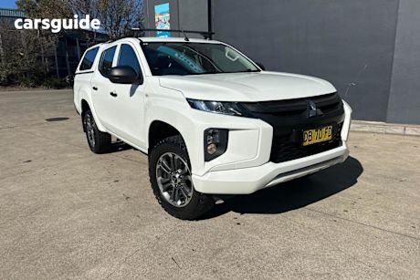 White 2021 Mitsubishi Triton Double Cab Pick Up GLX (4X4)