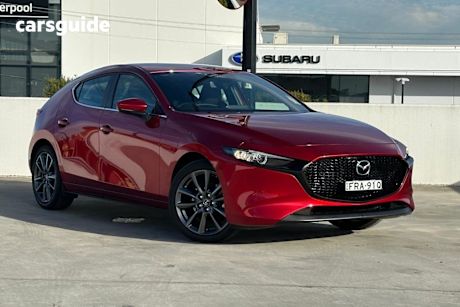 Red 2024 Mazda 3 Hatchback G20 Evolve