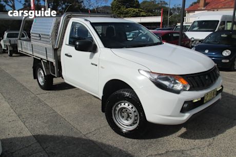 White 2017 Mitsubishi Triton Cab Chassis GLX