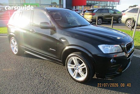 Black 2013 BMW X3 Wagon Xdrive 20D