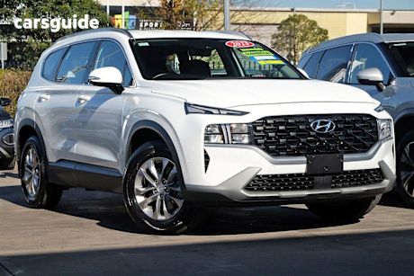 White 2023 Hyundai Santa FE Wagon Crdi (awd)