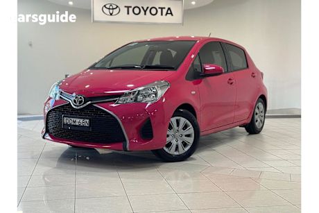 Pink 2016 Toyota Yaris Hatchback Ascent
