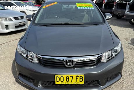 Grey 2012 Honda Civic Sedan VTi-L MY12
