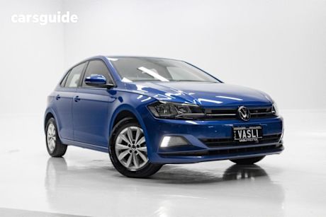 Blue 2021 Volkswagen Polo Hatchback 85TSI Comfortline