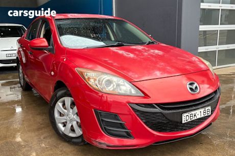 Red 2011 Mazda Mazda3 Sedan
