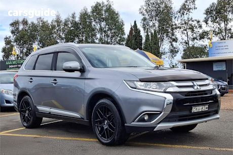 Grey 2017 Mitsubishi Outlander Wagon LS Safety Pack (4X2)