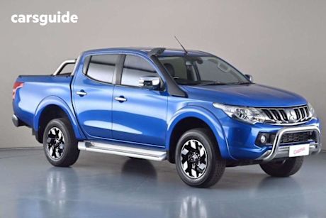Blue 2016 Mitsubishi Triton Dual Cab Utility Exceed (4X4)