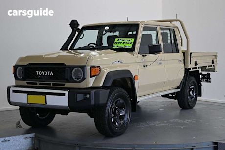Grey 2025 Toyota Landcruiser 70 Series Double Cab Chassis LC79 GXL + Diff Locks