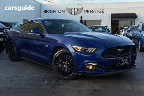 Blue 2016 Ford Mustang Coupe Fastback GT 5.0 V8