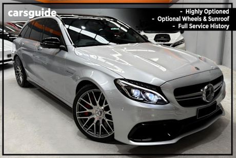 Silver 2018 Mercedes-Benz C63 Estate S