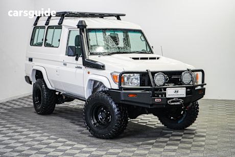 White 2019 Toyota Landcruiser Troop Carrier Workmate (4X4) 2 Seat