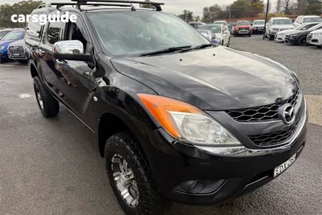 Black 2013 Mazda BT-50 Dual Cab Utility GT (4X4)