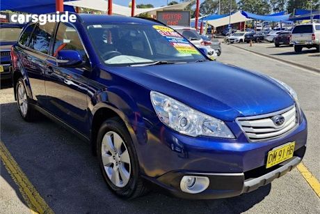 Blue 2009 Subaru Outback Wagon 2.5I