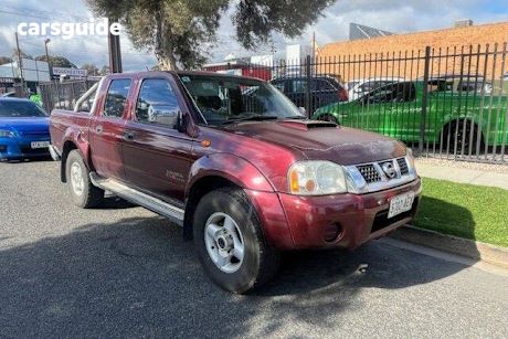 Red 2008 Nissan Navara Dual Cab Pick-up ST-R (4X4)