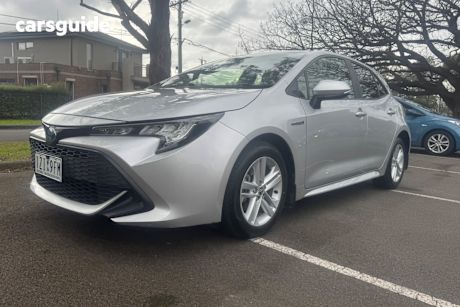 Silver 2021 Toyota Corolla Hatchback Ascent Sport Hybrid