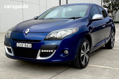 Blue 2012 Renault Megane Hatchback Sport Edition