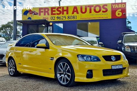 Yellow 2011 Holden Commodore Sedan SS-V