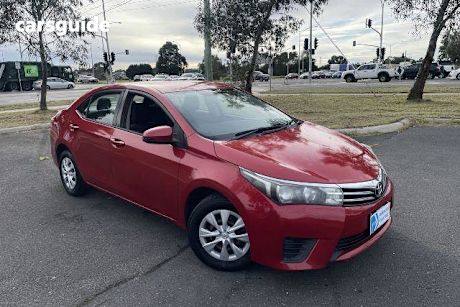 Red 2015 Toyota Corolla Sedan Ascent