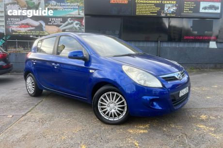 Blue 2011 Hyundai I20 Hatch ACTIVE PB MY11