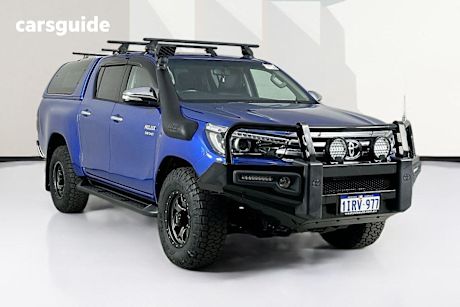 Blue 2017 Toyota Hilux Dual Cab Utility SR5 (4X4)
