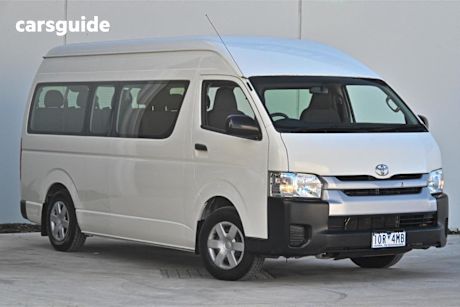 White 2018 Toyota Hiace Bus Commuter