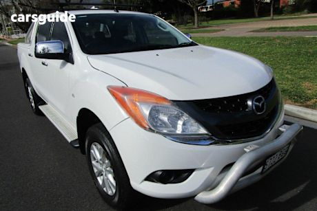 White 2014 Mazda BT-50 Dual Cab Utility XTR (4X4)