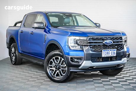 Blue 2023 Ford Ranger Double Cab Pick Up Sport 2.0 (4X4)