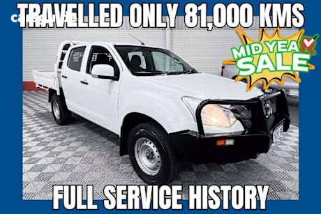 White 2020 Isuzu D-MAX Crew Cab Chassis SX (4X4)