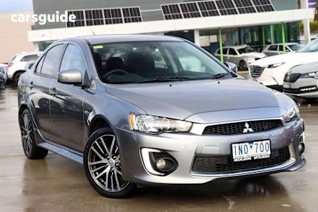 Grey 2017 Mitsubishi Lancer Sedan GSR F