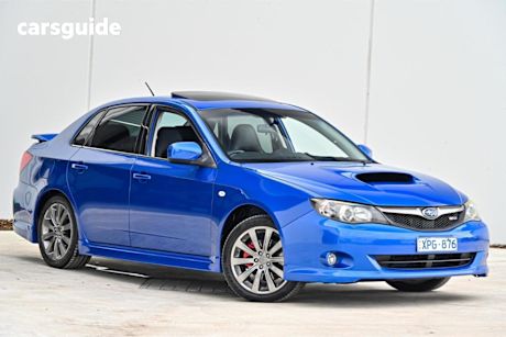 Blue 2010 Subaru Impreza Sedan WRX (awd)