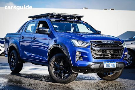 Blue 2023 Isuzu D-MAX Crew Cab Utility X-Terrain (4X4)