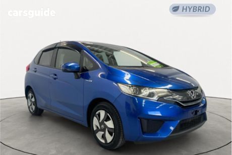Blue 2014 Honda Fit Hatch Hybrid