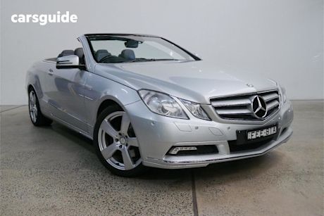 Silver 2010 Mercedes-Benz E350 Cabriolet Avantgarde
