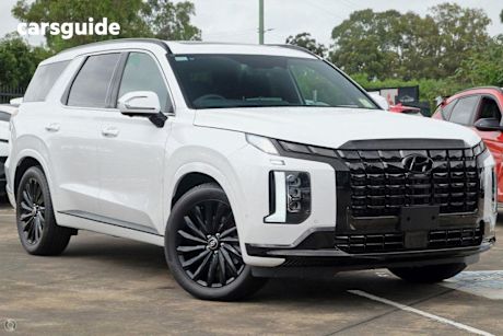 White 2024 Hyundai Palisade SUV CALLIGRAPHY BLACK INK 4X4