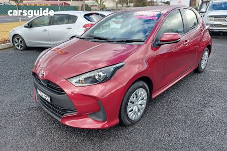 Red 2021 Toyota Yaris Hatchback Ascent Sport