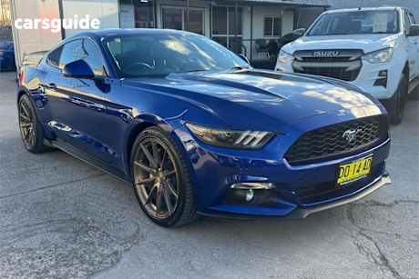 Blue 2016 Ford Mustang Coupe Fastback 2.3 Gtdi