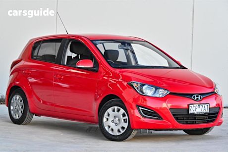 Red 2014 Hyundai I20 Hatchback Active