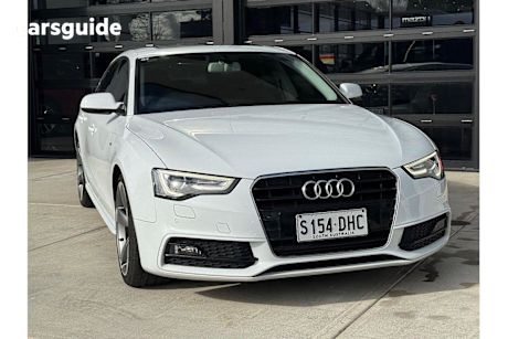 White 2015 Audi A5 Hatch F