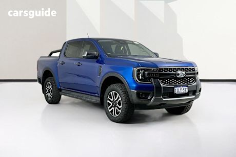 Blue 2022 Ford Ranger Double Cab Pick Up Sport 3.0 (4X4)