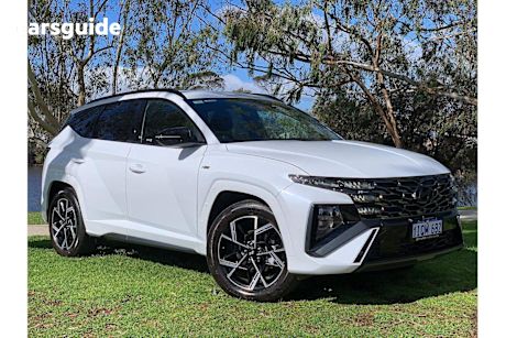White 2024 Hyundai Tucson SUV ELITE N LINE 4X4