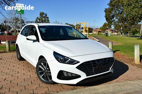 White 2022 Hyundai I30 Hatchback Active