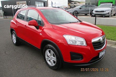 Red 2016 Holden Trax Wagon LS