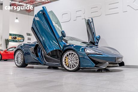 Blue 2017 McLaren 570GT Coupe
