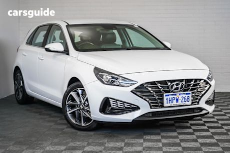 White 2022 Hyundai I30 Hatchback Elite