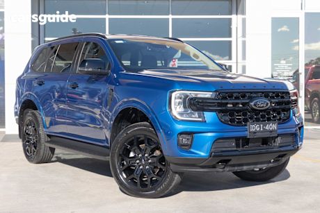 Blue 2022 Ford Everest SUV Sport FullTime 4WD DR
