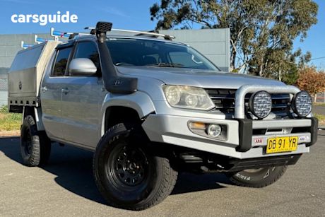 Silver 2012 Volkswagen Amarok Ute Tray TDI400 4Mot Highline