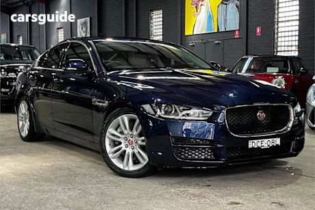 Blue 2015 Jaguar XE Sedan 25T Portfolio