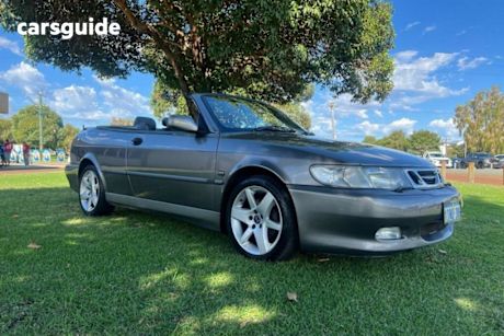 Grey 2003 Saab 9-3 Convertible TURBO 2.0t MY03